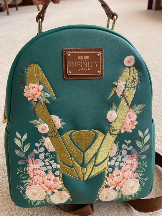 Marvel Loungefly Loki Floral Mini Backpack main image 6